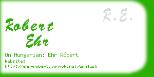robert ehr business card