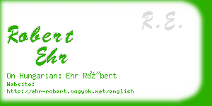 robert ehr business card